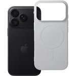 Case For Iphone 18 Pro / 17 Pro Silicone Mag Cover Compatible With Magsafe (Big hole) Silver OEM