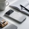 Case For Iphone 18 Pro / 17 Pro Silicone Mag Cover Compatible With Magsafe (Big hole) Silver OEM