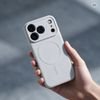 Case For Iphone 18 Pro / 17 Pro Silicone Mag Cover Compatible With Magsafe (Camera protection) Silver OEM