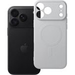 Case For Iphone 18 Pro Max / 17 Pro Max Silicone Mag Cover Compatible With Magsafe (Camera protection) Silver OEM