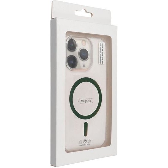 Case For Samsung S26 Fe / S25 Fe Dark Drop Glue Colorful Ring Mag Cover Compatible With Magsafe Dark Green OEM