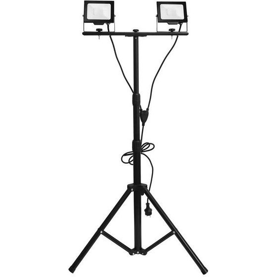 Avide Led ��������� �������� Slim Smd 2x30W Nw 4000K �� ������� & ������� ��������� Pir - (ABLRFLNW-30W-TRIPOD-D-OPIR)
