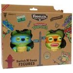 P.M.I. Kids World Fuggler S2 Swap & Style Figures - 2 Pack (Leonardo & MICHELANGELO) - (FG6215B)