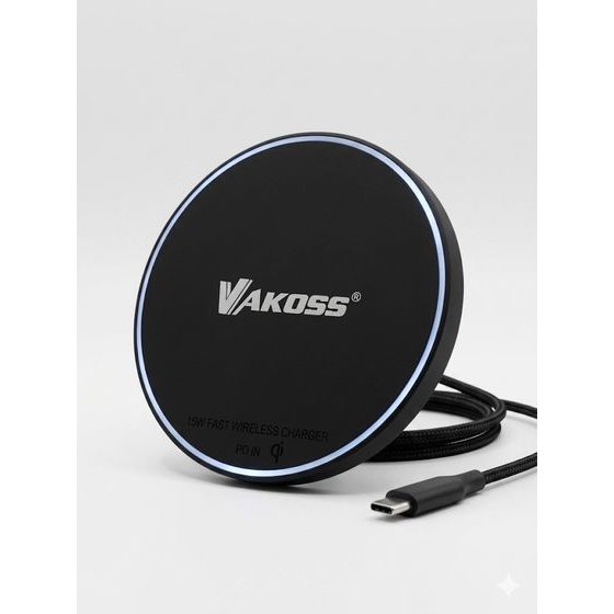 Vakoss s Magnetic Wireless Charger 15 W - (MY5316K)