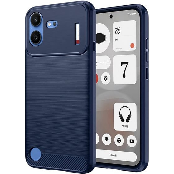 Techsuit - Carbon Silicone - Nothing Phone (4b) - Blue