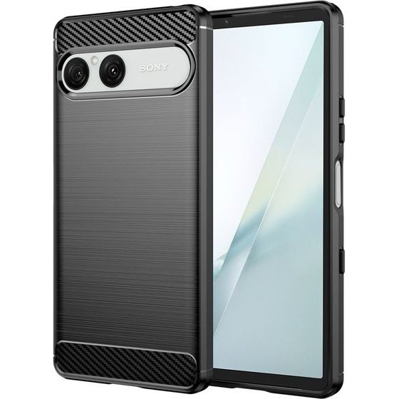 Techsuit - Carbon Silicone - Sony Xperia 10 Viii - Black