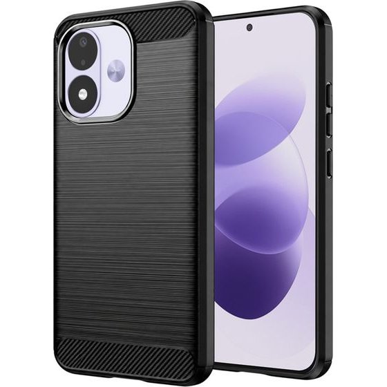 Techsuit - Carbon Silicone - Xiaomi Redmi Note 17 4G / Redmi Note 17 5G - Black