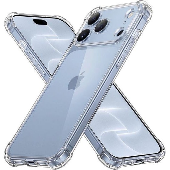 Techsuit - Shockproof Clear Silicone - Iphone 18 Pro / Iphone 17 Pro - Clear
