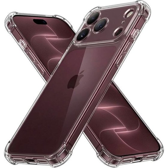 Techsuit - Shockproof Clear Silicone - Iphone 18 Pro Max / Iphone 17 Pro Max - Clear