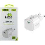 Lime Successories Lime USB-C Gan Pd 3.2 Avs Hyper Fast Travel Qc 3.2 LCC120W 5V-9V 4A/ 12V 5A/ 15V-20V 6A 120W WHITE