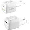 Lime Successories Lime USB-C Gan Pd 3.2 Dual Avs Hyper Fast Travel Qc 3.2 LDC120W 99W + USB-A Qc 3.2 21W Total 120W WHITE