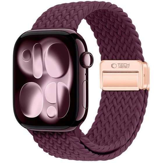 Tech-Protect Nylonmag Apple Watch 8 / 9 / 10 / 11 / 12 / Se / Ultra (44 / 45 / 46 / 49 MM) Deep BURGUNDY