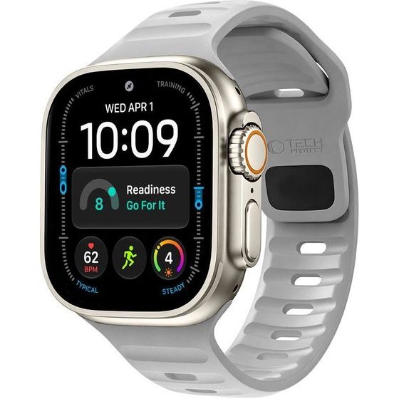 Tech-Protect Silicone Line Apple Watch 8 / 9 / 10 / 11 / 12 / Se / Ultra (44 / 45 / 46 / 49 MM) Lunar GREY