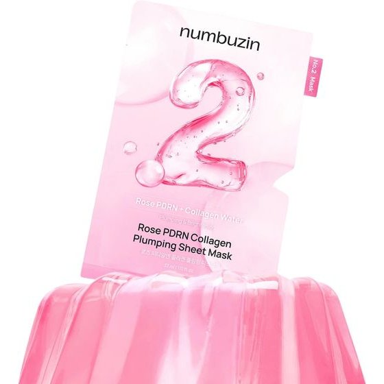 numbuzin No.2 Rose Pdrn Collagen Plumping Sheet Mask - (NUM-33)