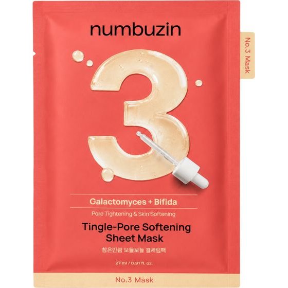 numbuzin No.3 Tingle-Pore Softening Sheet Mask - (NUM-40)