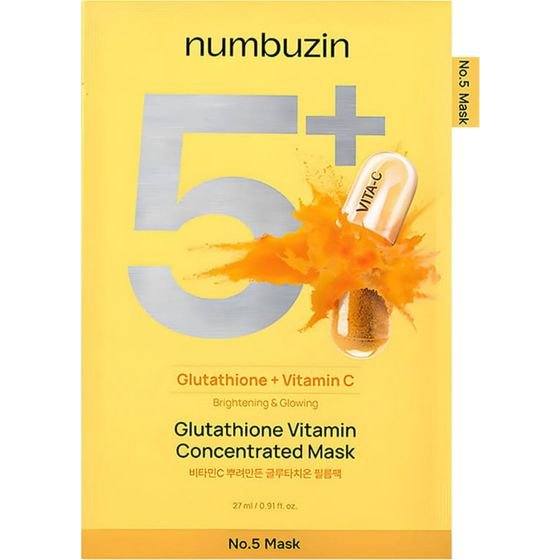 numbuzin No.5+ Glutathione Vitamin Concentrated Mask - (NUM-41)