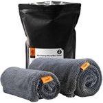 Spigen - Car Drying Microfiber Towel Black CC100 (S1+L1) - Black - (ACP11389)