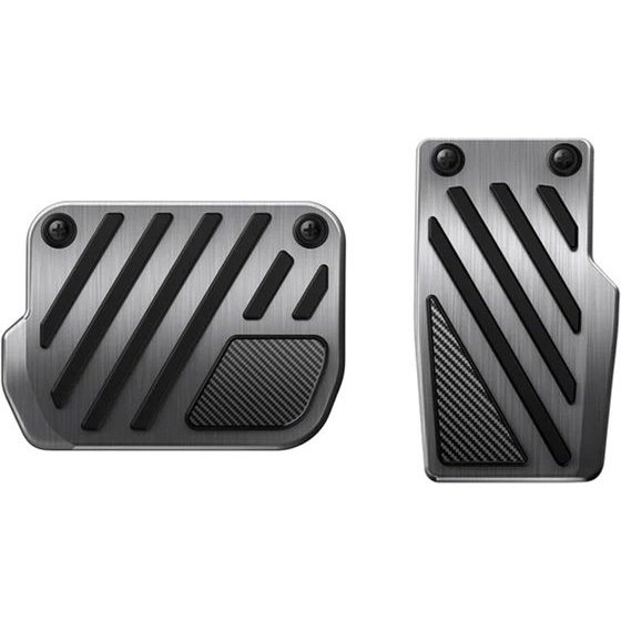 Spigen - Pedals Covers Performance Line Design TO200P - For Tesla 3/Y(Juniper)/Y L, Convex, Non-Slip - Silver - (ACP11627)