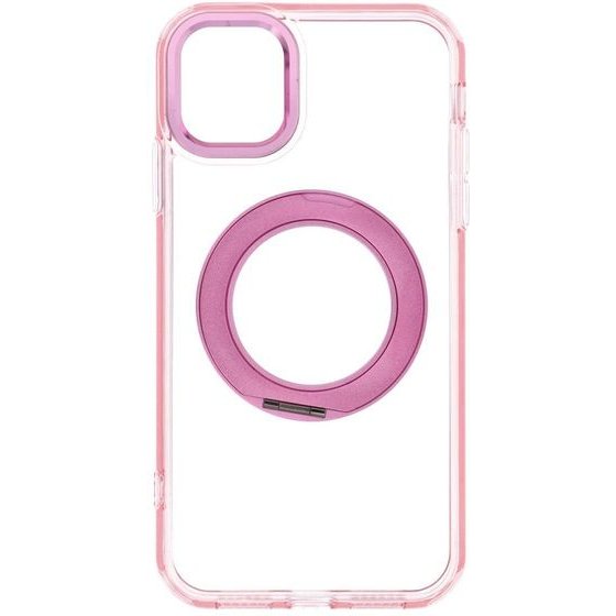 Case For Iphone 11 Frame Circle Stand Compatible With Magsafe Pink OEM
