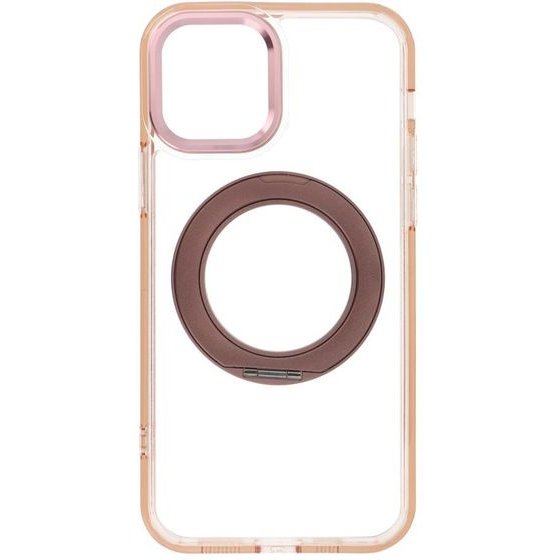 Case For Iphone 12 Frame Circle Stand Compatible With Magsafe Gold OEM
