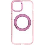 Case For Iphone 14 Frame Circle Stand Compatible With Magsafe Pink OEM