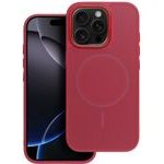 Case For Iphone 18 Pro / 17 Pro Frame Mag Cover Compatible With Magsafe Dark Cherry OEM