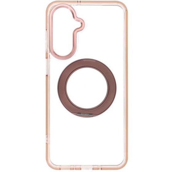 Case For Samsung A17 / A18 Frame Circle Stand Compatible With Magsafe Gold OEM