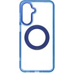 Case For Samsung A17 / A18 Frame Circle Stand Compatible With Magsafe Navy Blue OEM