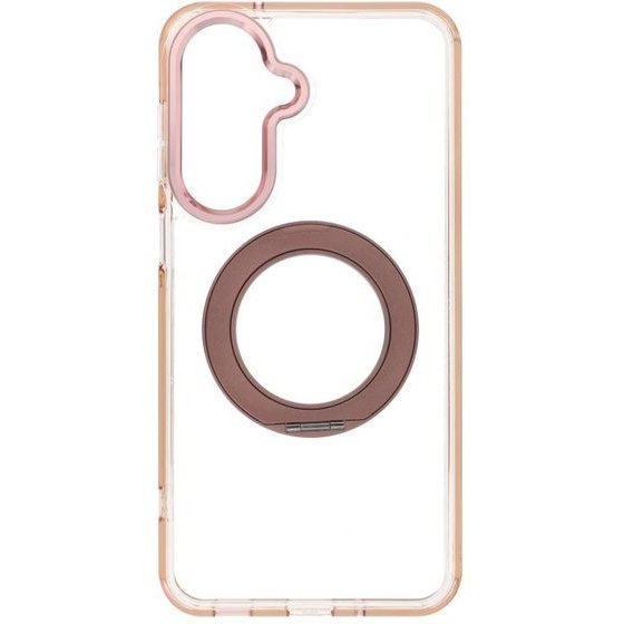 Case For Samsung A27 Frame Circle Stand Compatible With Magsafe Gold OEM