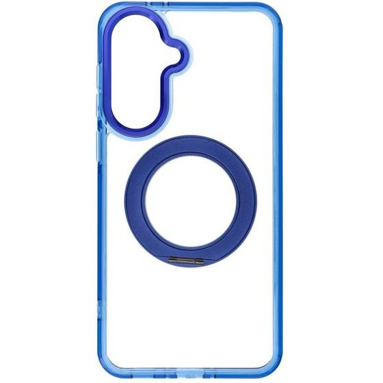Case For Samsung A37 Frame Circle Stand Compatible With Magsafe Navy Blue OEM