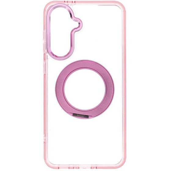 Case For Samsung A56 Frame Circle Stand Compatible With Magsafe Pink OEM