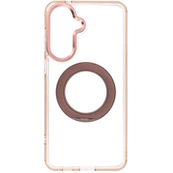 Case For Samsung A57 Frame Circle Stand Compatible With Magsafe Gold OEM