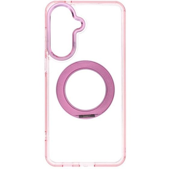 Case For Samsung A57 Frame Circle Stand Compatible With Magsafe Pink OEM