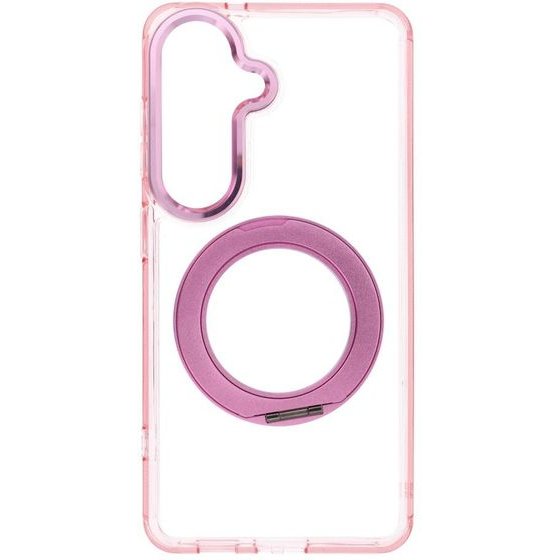 Case For Samsung S26 Frame Circle Stand Compatible With Magsafe Pink OEM