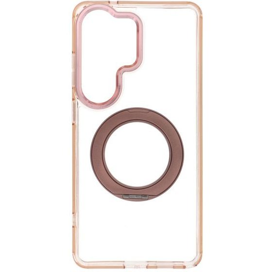 Case For Samsung S26 Ultra Frame Circle Stand Compatible With Magsafe Gold OEM