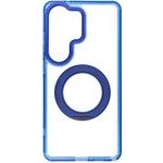 Case For Samsung S26 Ultra Frame Circle Stand Compatible With Magsafe Navy Blue OEM