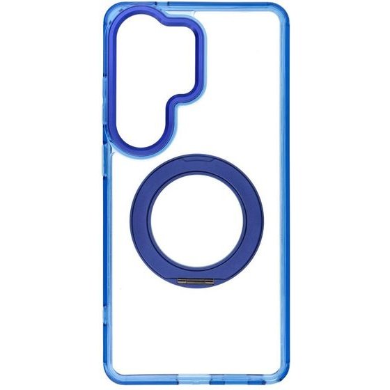Case For Samsung S26 Ultra Frame Circle Stand Compatible With Magsafe Navy Blue OEM