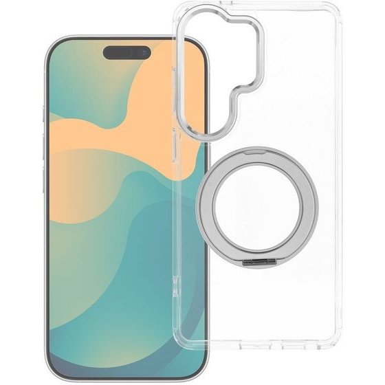 Case For Xiaomi Redmi 17 4G / 5G Frame Circle Stand Compatible With Magsafe Transparent OEM