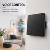 QOLTEC Smart 1-Gang Light Switch | Wi-Fi | Timer | Tuya | Smart Life | Black - (52722)