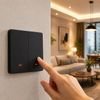QOLTEC Smart 2-Gang Light Switch | Wi-Fi | Timer | Tuya | Smart Life | Black - (52708)