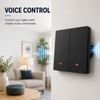 QOLTEC Smart 2-Gang Light Switch | Wi-Fi | Timer | Tuya | Smart Life | Black - (52708)