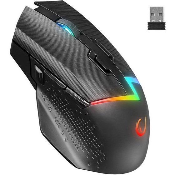 RAMPAGE Drop M3 V2 24000 Dpi Wireless Mouse Black - (DROPM3V2-BLACK)