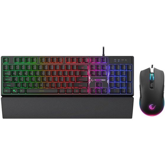 RAMPAGE Fortuna Gaming SET: Keyboard With Mouse Pad And Mouse - (KM-RX7BLACK)