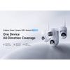 Vstarcam Smart ������ four-lens, 2MP, WiFi, PTZ, SD, IP66 - (CS623FR)