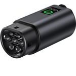 Hurtel V2L Type 2 Adapter - Schuko 3500W With Power Display And Case - Black - (W-V2L-01)