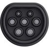Hurtel V2L Type 2 Adapter - Schuko 3500W With Power Display And Case - Black - (W-V2L-01)