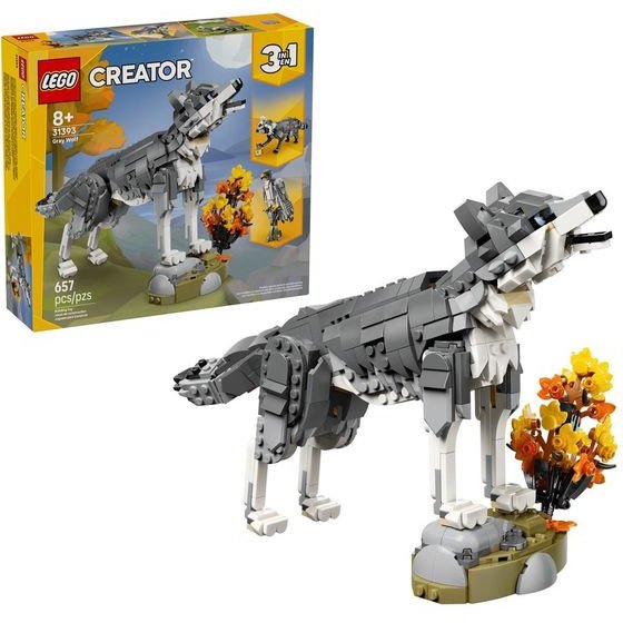 Lego Creator 3 In 1 Forest Animals: Gray Wolf - (31393)