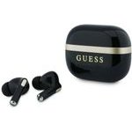 Guess Earphones Tws Glossy Gold Lineprinted Classic Logo Black - (GUTWSN2HGGSK)