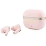 Guess Earphones Tws Glossy Gold Lineprinted Classic Logo Pink - (GUTWSN2HGGSP)