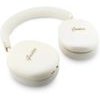 Guess Headphones Metallic Effect Metal Script Logo Bluetooth Enc Beige - (GUBHP10HMBSE)